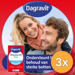 3x Dagravit Vitamine D pearls 400IU (100 stuks)
