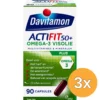 3x Davitamon Actifit 50+ Omega 3 (90 capsules)