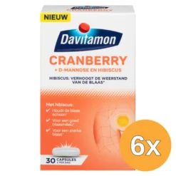 6x Davitamon Cranberry (30 capsules)