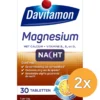 2x Davitamon Magnesium voor de Nacht (30 tabletten)