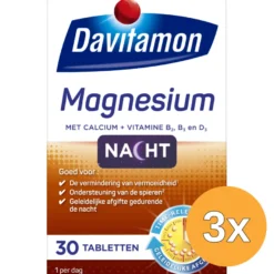 3x Davitamon Magnesium voor de Nacht (30 tabletten)