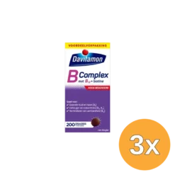 3x Davitamon Vitamine B Complex Forte (200 Stuks)