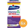 6x Davitamon Vitamine D3 20mcg (150 tabletten)