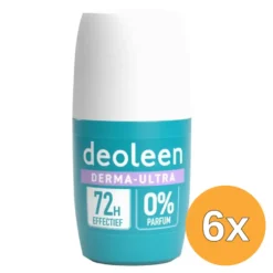 6x Deoleen Derma Ultra 72H Roller (50 ml)