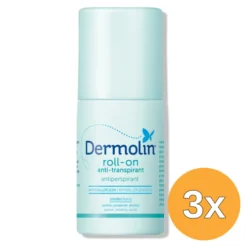 3x Dermolin Anti Transpirant Roller (50 ml)