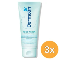 3x Dermolin Face wash CAPB Vrij (100 ml)