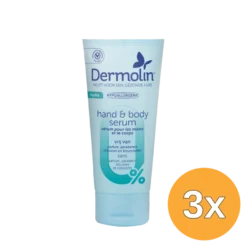3x Dermolin Hand & Bodyserum tube (75 ml)