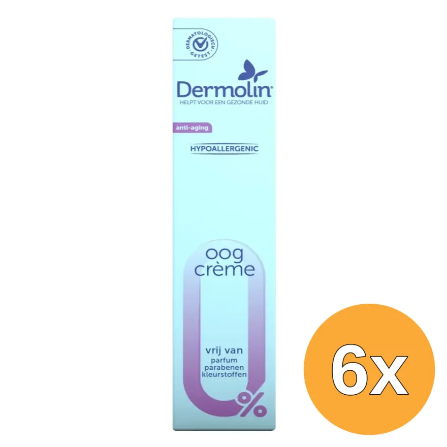 6x Dermolin Oogcreme Anti-Aging tube (15 ml)
