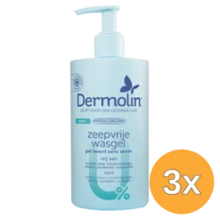 3x Dermolin Zeepvrije wasgel (750 ml)