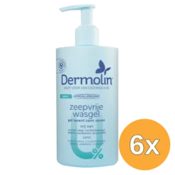 6x Dermolin Zeepvrije wasgel (750 ml)