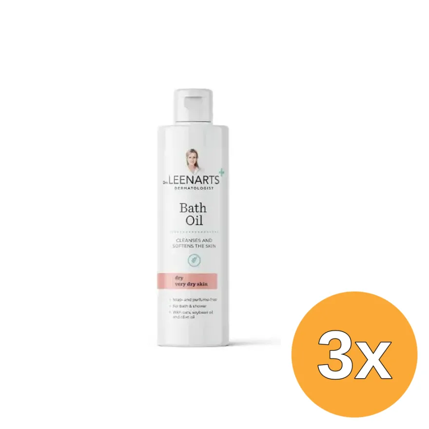 3x Drs Leenarts Bath Oil Very Dry Skin (200 ml)