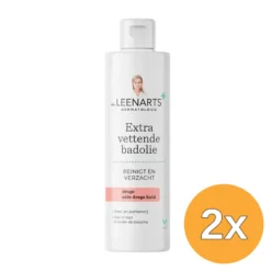 2x Drs Leenarts Extra Vettende Badolie Zeer Droge Huid (200 ml)