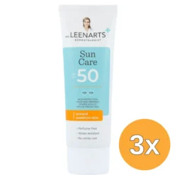 3x Drs Leenarts Sun Care SPF50 Normale Gevoelige Huid Parfumvrij (100 ml)