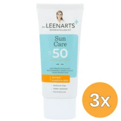 3x Drs Leenarts Sun Care SPF50 Normale Gevoelige Huid Parfumvrij (50 ml)