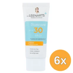 6x Drs Leenarts Sun Care SPF30 Normale Gevoelige Huid Parfumvrij (50 ml)