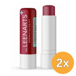 2x Drs Leenarts Tinted Lip Care Cherry Red (4.8 gr)