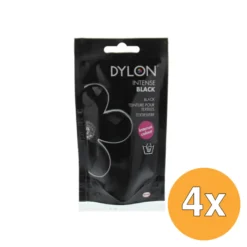 4x Dylon Handwas Verf Intense Black (50 gr)