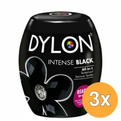 3x Dylon Pod Black Intense (350 gr)