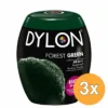 3x Dylon Pod Forestgreen (350 gr)