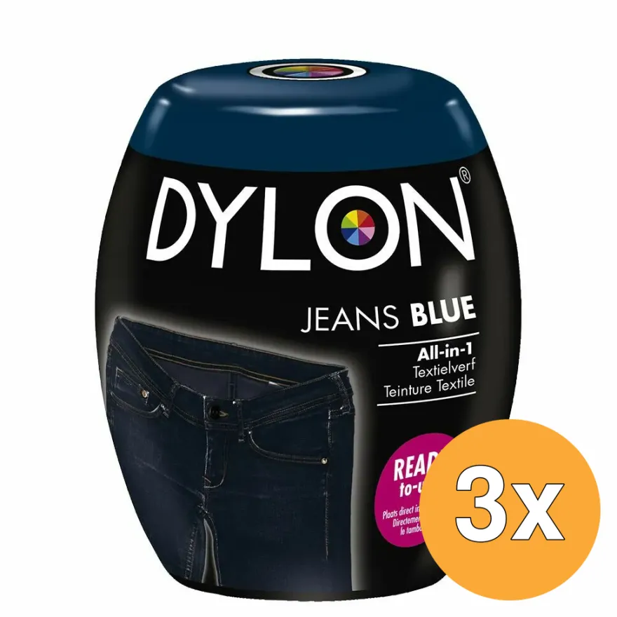 3x Dylon Pod Jeans Blue (350 gr)
