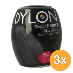 3x Dylon Pod Smokegrey (350 gr)