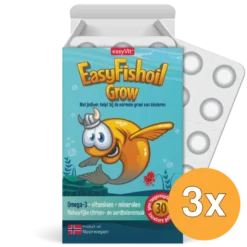3x Easyvit Easyfishoil Grow (30 gummies)