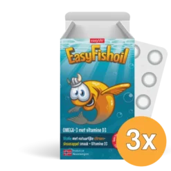 3x Easyvit Easyfishoil (30 Kauwtabletten)
