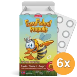 6x Easyvit Easyfishoil Propolis (30 stuks)
