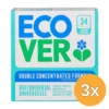 3x Ecover Wascapsule Universl Bio (34 stuks)