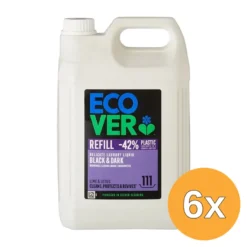 6x Ecover Wasmiddel Donker Lime Lotus (5000 ml)
