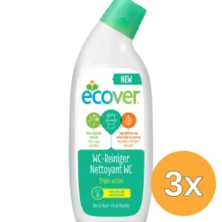 3x Ecover Wc Reiniger Den & Munt (750 ml)