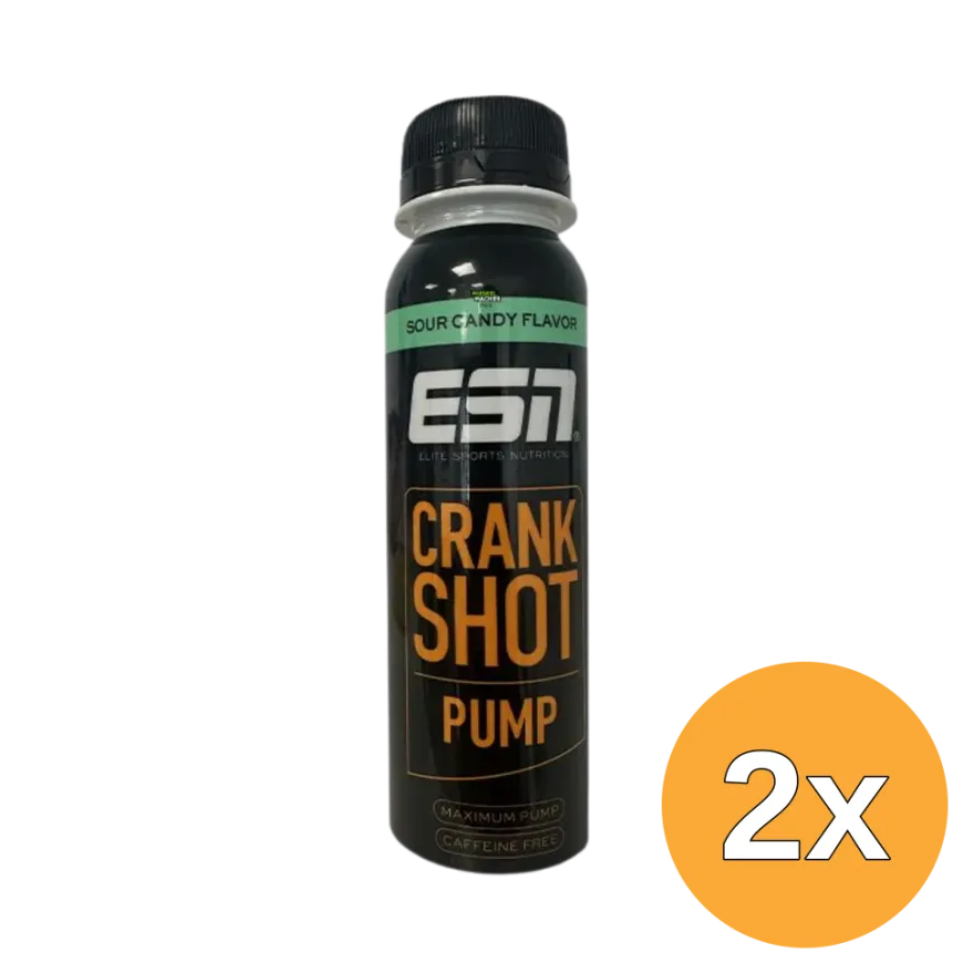 2x ESN Crank Pump Shot Sour Candy (95 ml)