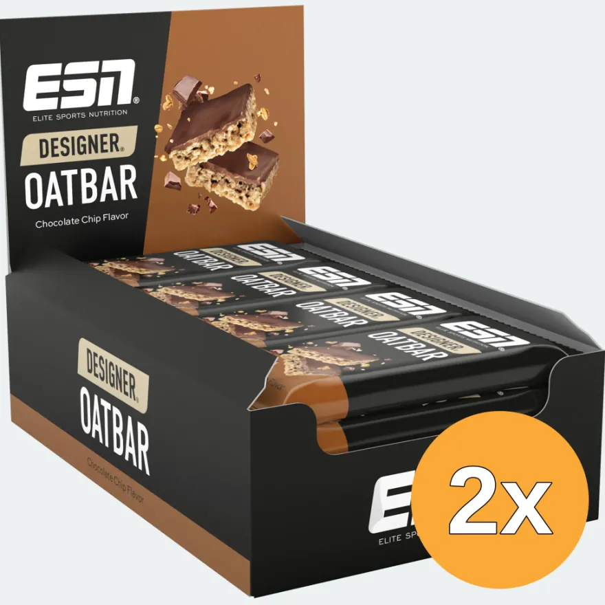 2x ESN Designer Oatbar Chocolate Chip (12 x 100g)