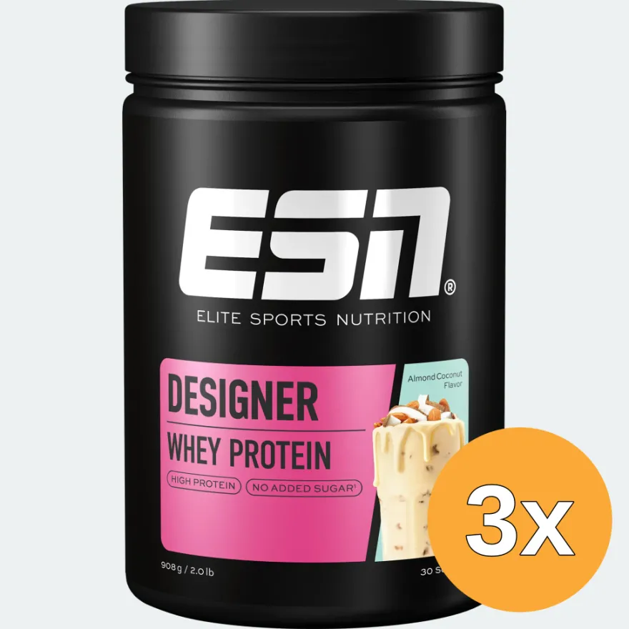 3x ESN Designer Whey Almond Coconut (908 gr)