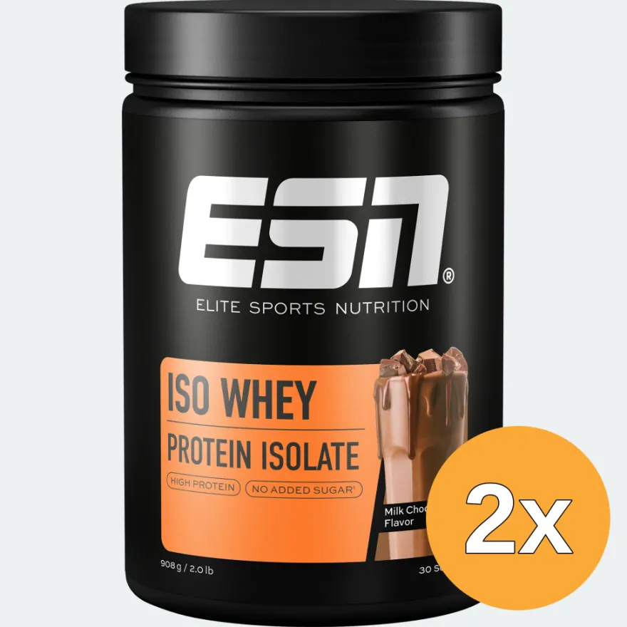 2x ESN Iso Whey Protein Milk Chocolate (908 gr)