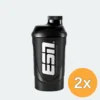 2x ESN Shaker Black Transparent 600 ml (1 stuk)