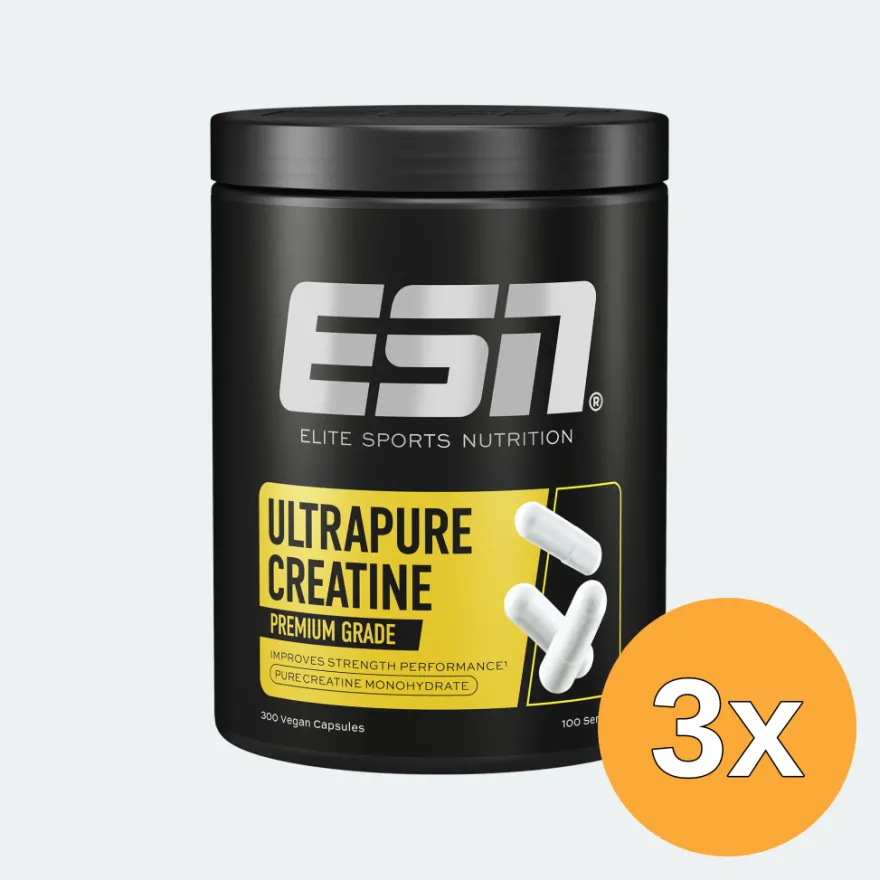 3x ESN Ultrapure Creatine (300 capsules)