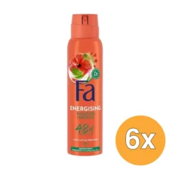6x Fa Deodorant Energising Paradise Hibiscus Spray (150 ml)