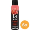 6x Fa Deo Spray Men Attraction Force (150 ml)