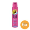 6x Fa Deo Spray Passion Fruit Pools (150 ml)