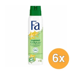 6x Fa Deo Spray Starfruit Feel Refreshed (150 ml)