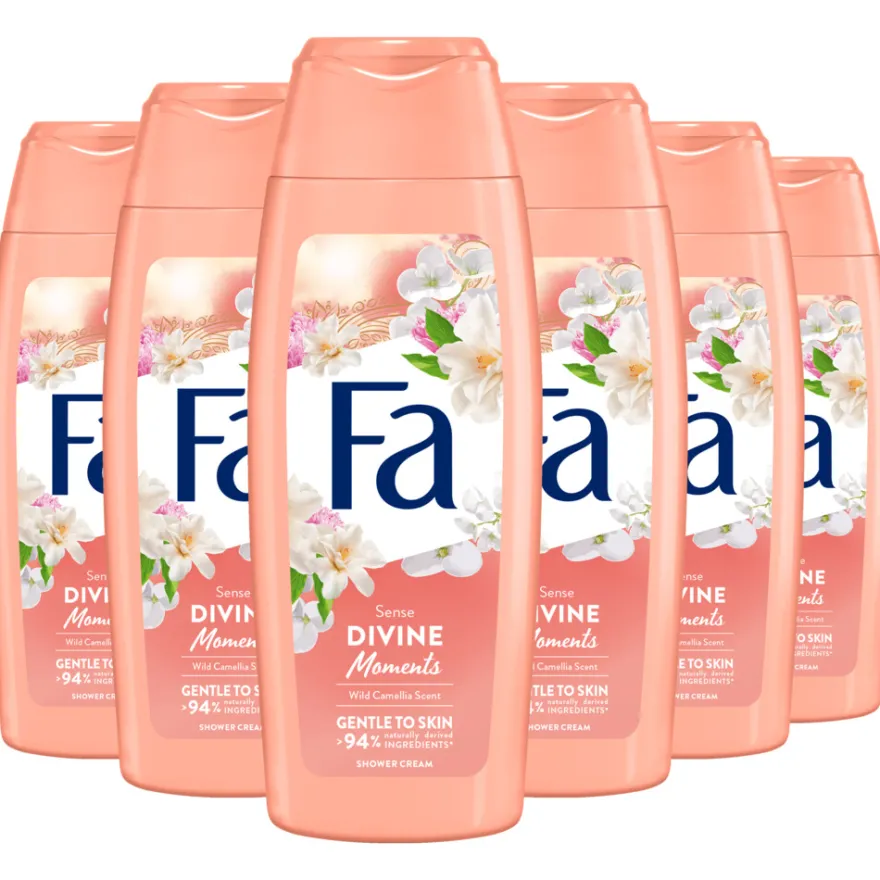 6x Fa Douchecreme divine moments (250 ml)