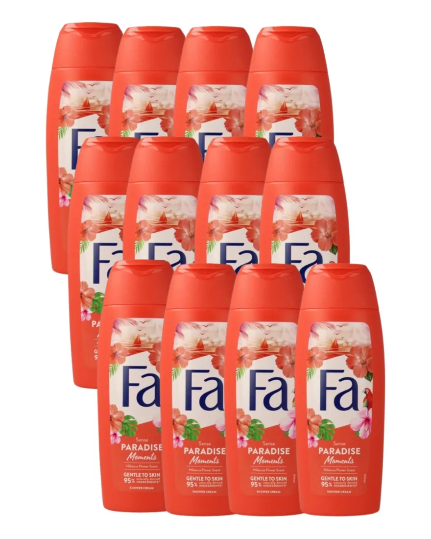 12x Fa Douchegel Paradise Moments (250 ml)