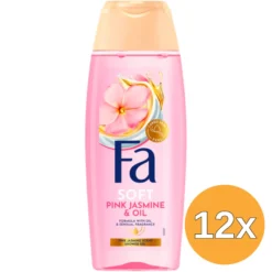 12x Fa Douchegel Soft Pink Jasmin & Oil (250 ml)
