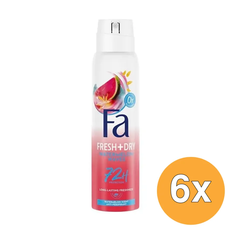 6x Fa Fiji Dream Anti-transpirant Spray (150 ml)