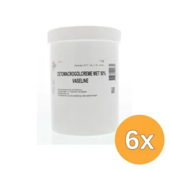 6x Fagron Cetomacrogol creme 50% vaseline (1000 gr)