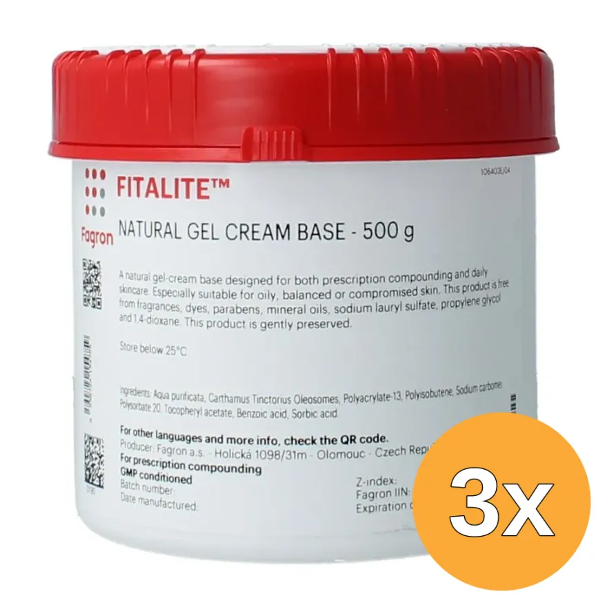 3x Fagron Fitalite Gel Creme (500 gr)