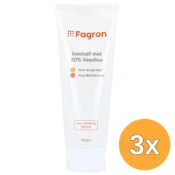 3x Fagron Koelzalf met 20% vaseline (100 gr)