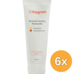 6x Fagron Koelzalf zonder rozenolie zonder doosje en bijslui (100 gr)