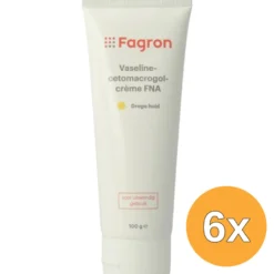 6x Fagron Vaselinecetomacrogol creme (100 gr)